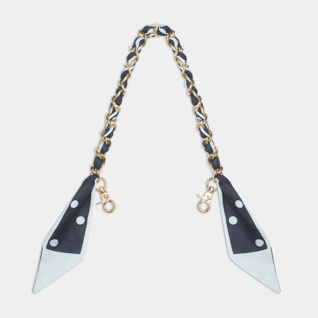 Wren Chain & Scarf Bag Strap- Polka
