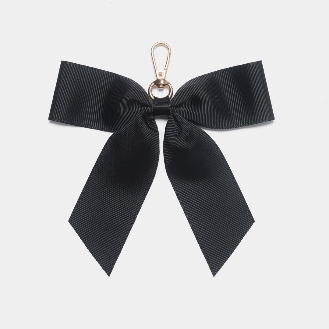 Signature Eloise Black Bow Keyring