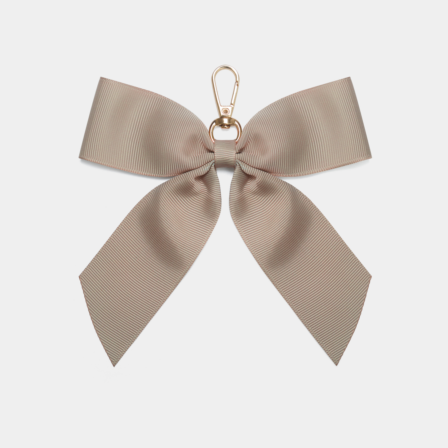 Signature Beige Bow Keyring