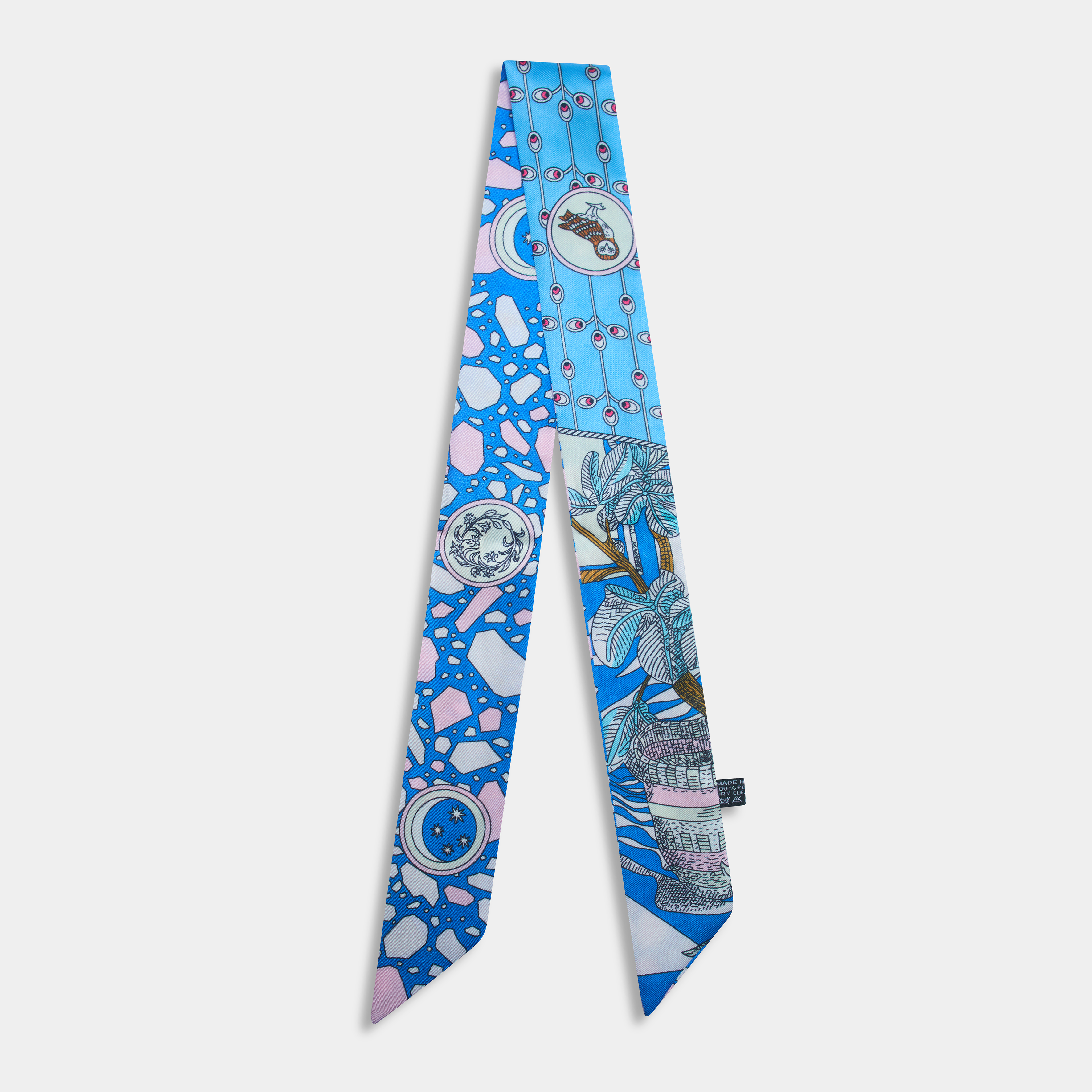 Rowan Bag Scarf - Deep blue