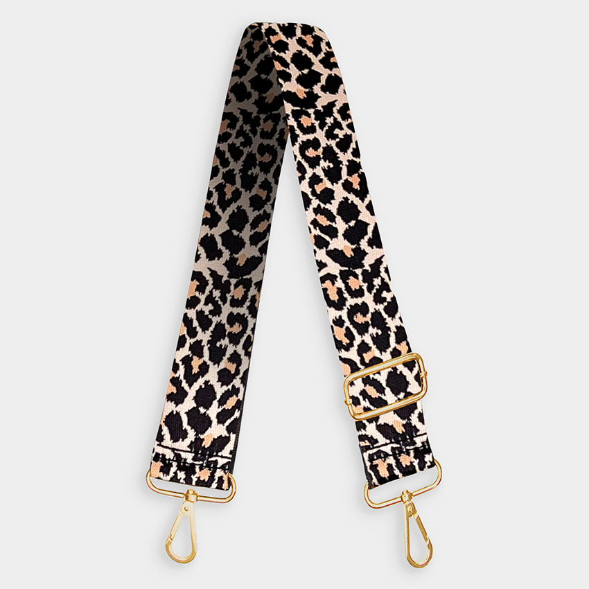 Brown Leopard Bag Strap