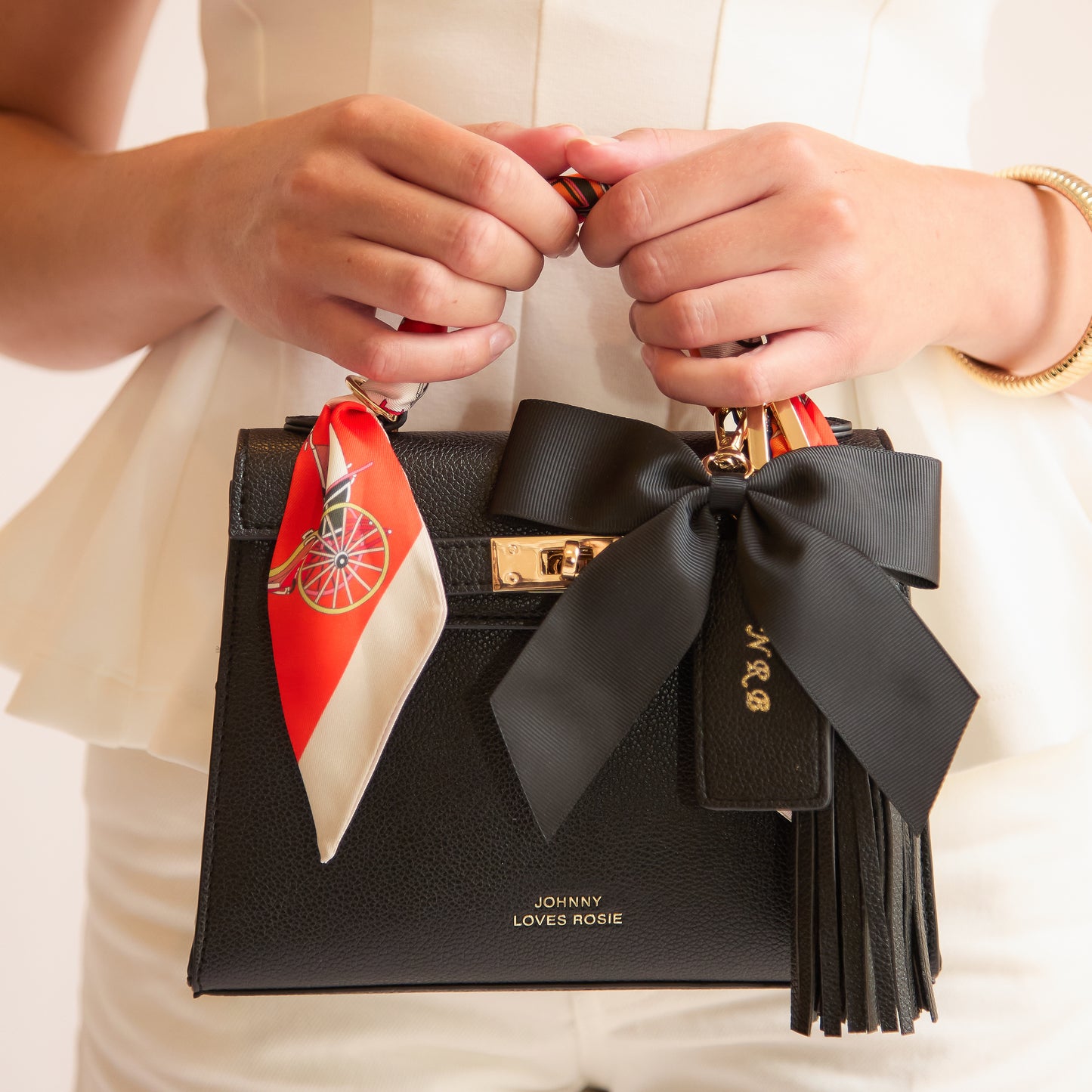 Signature Black Bow Keyring