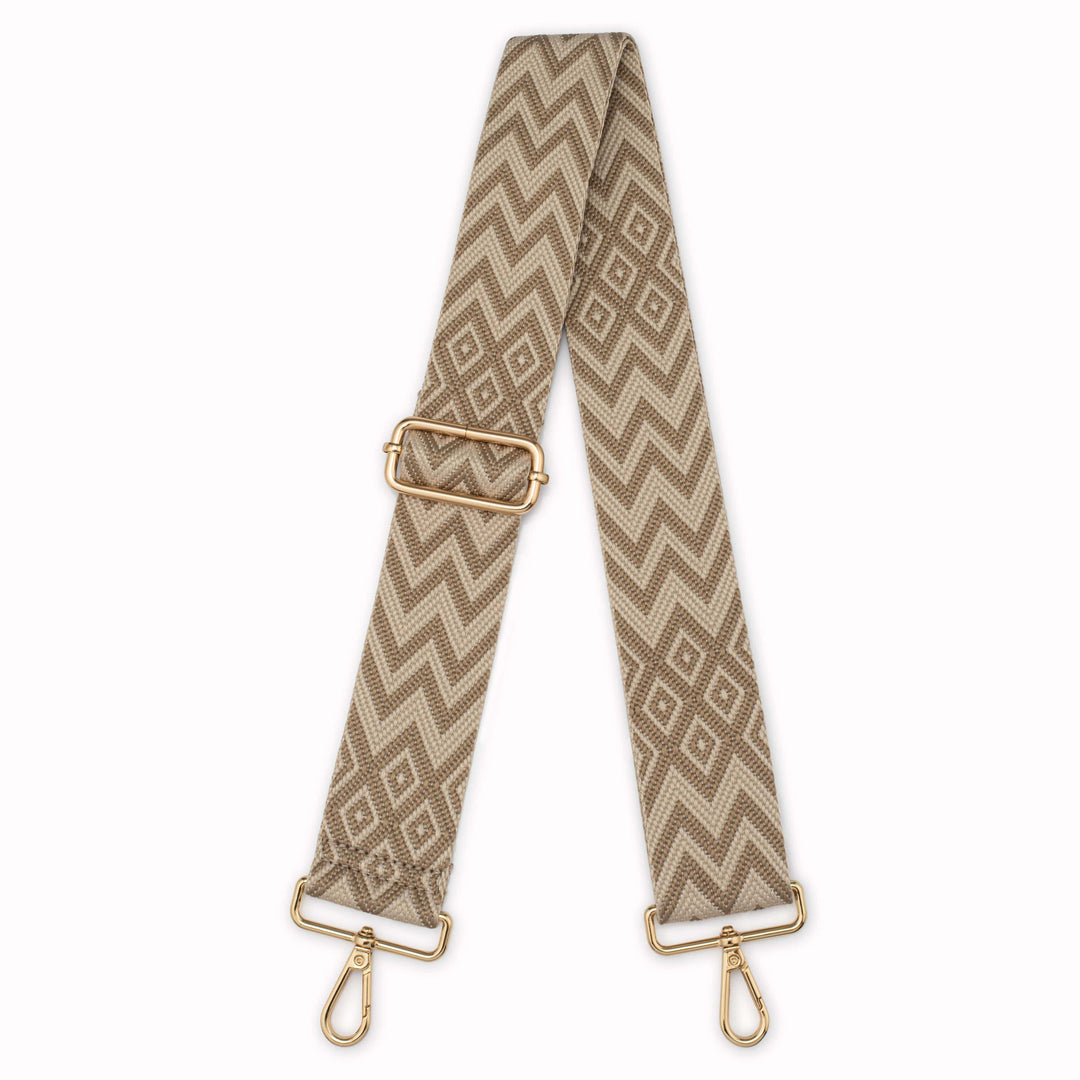 Beige Aztec Bag Strap