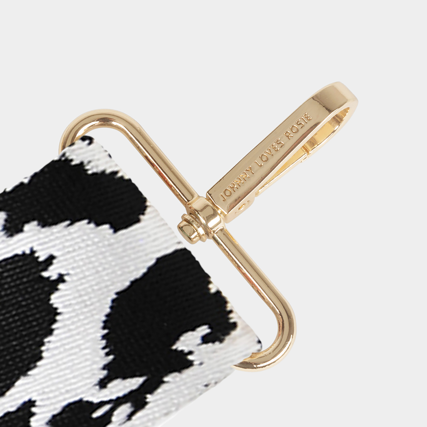 Black & White Leopard Bag Strap