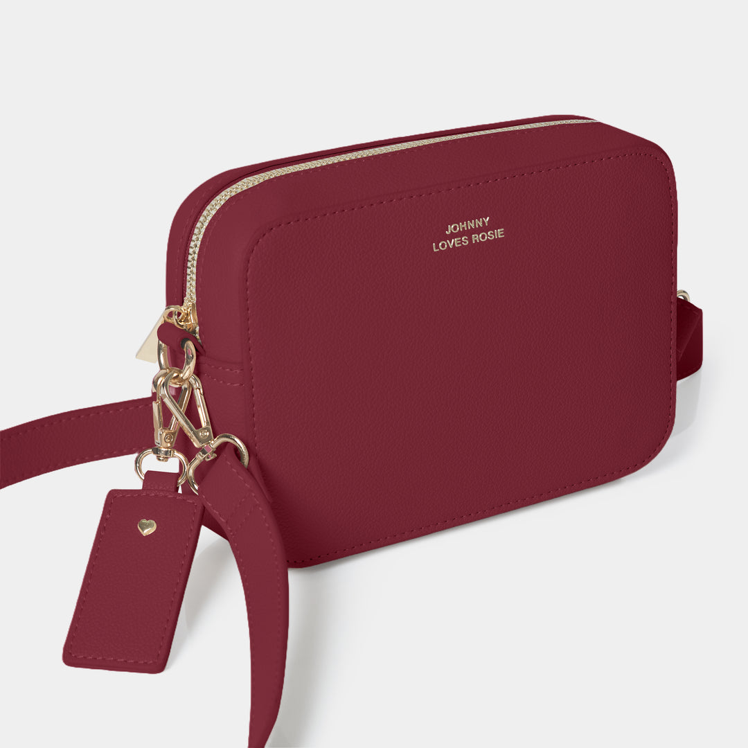 Carrie Crossbody Bag - Cherry Red