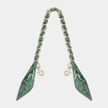 Emerson Chain & Scarf Bag Strap - Forest green