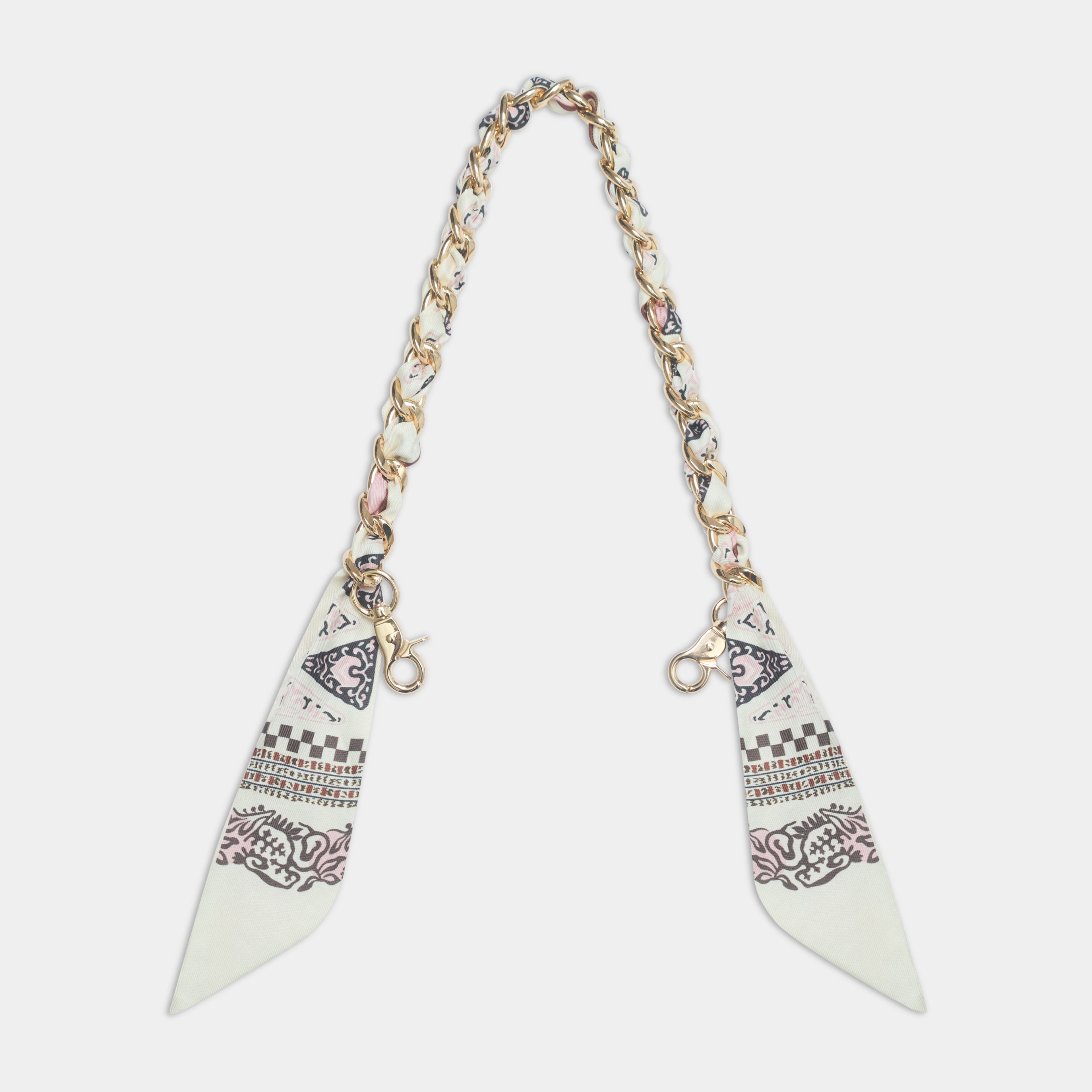 Nova Chain & Scarf Bag Strap - Ecru