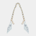 Avery Chain & Scarf Bag Strap - White