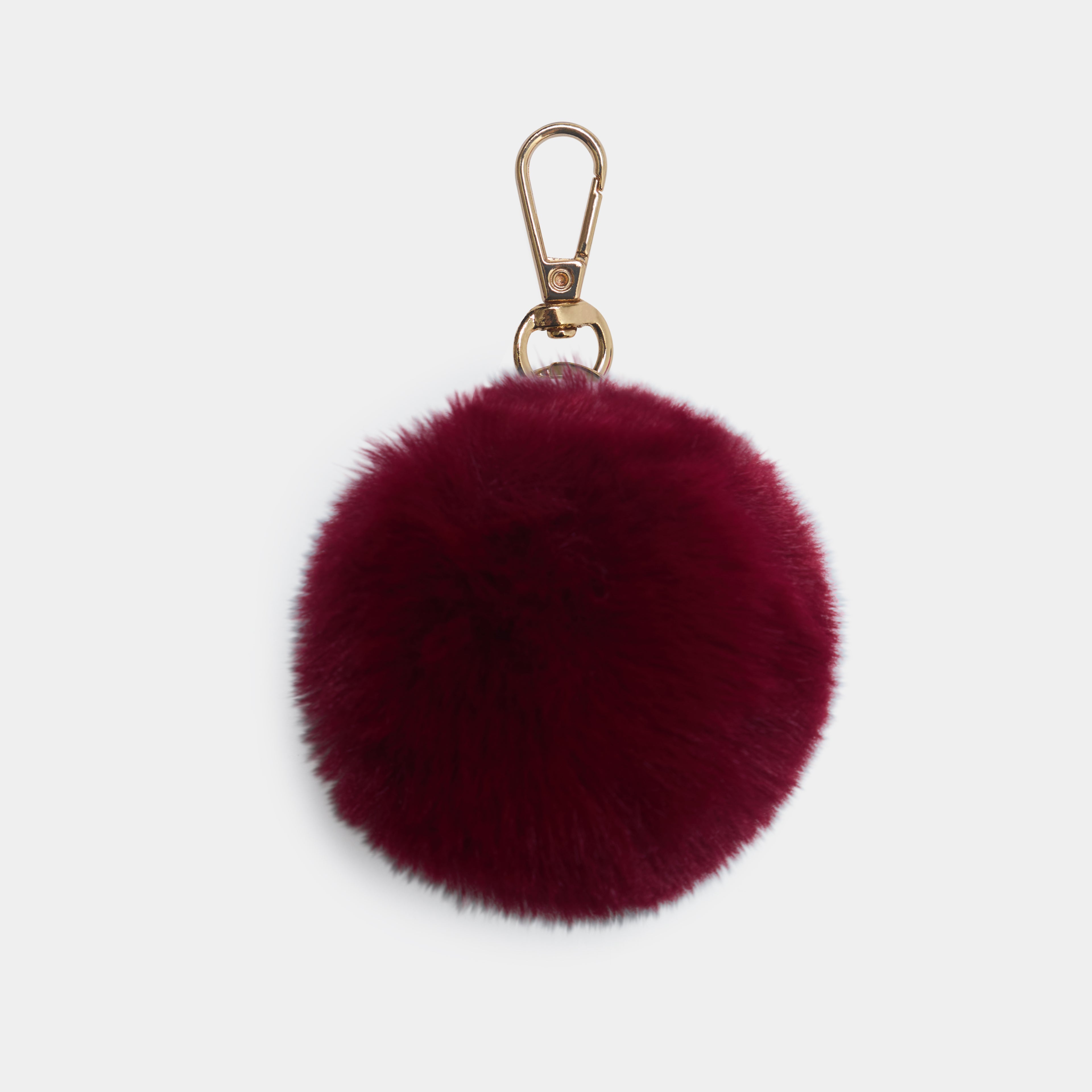 Cherry Red Pom Pom Keyring