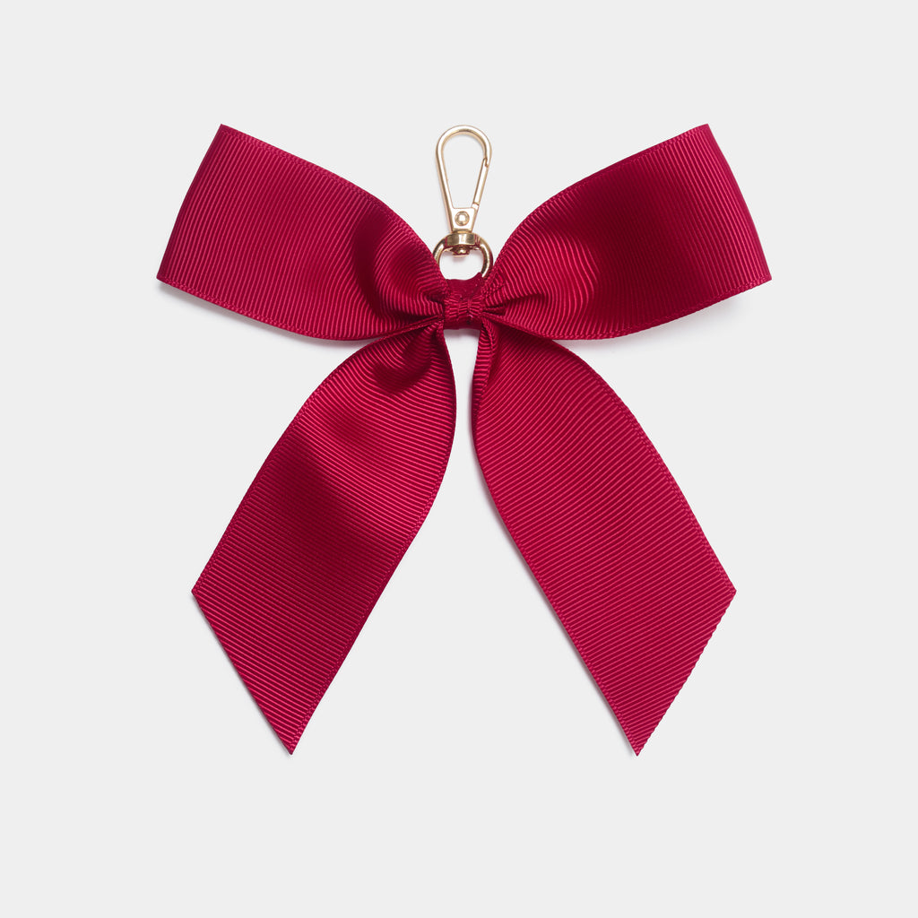 Signature Eloise Deep Pink Bow Keyring