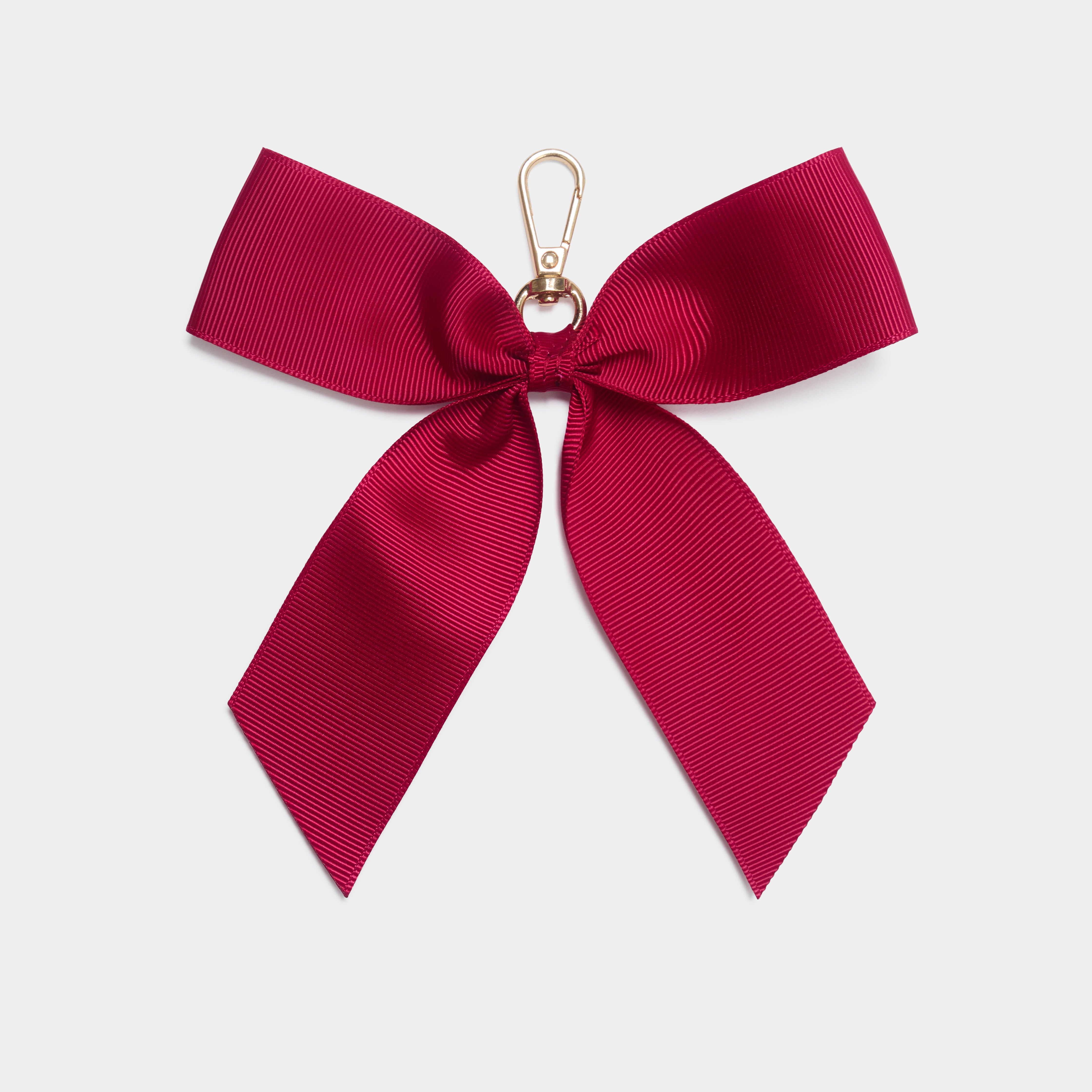 Signature Eloise Deep Pink Bow Keyring