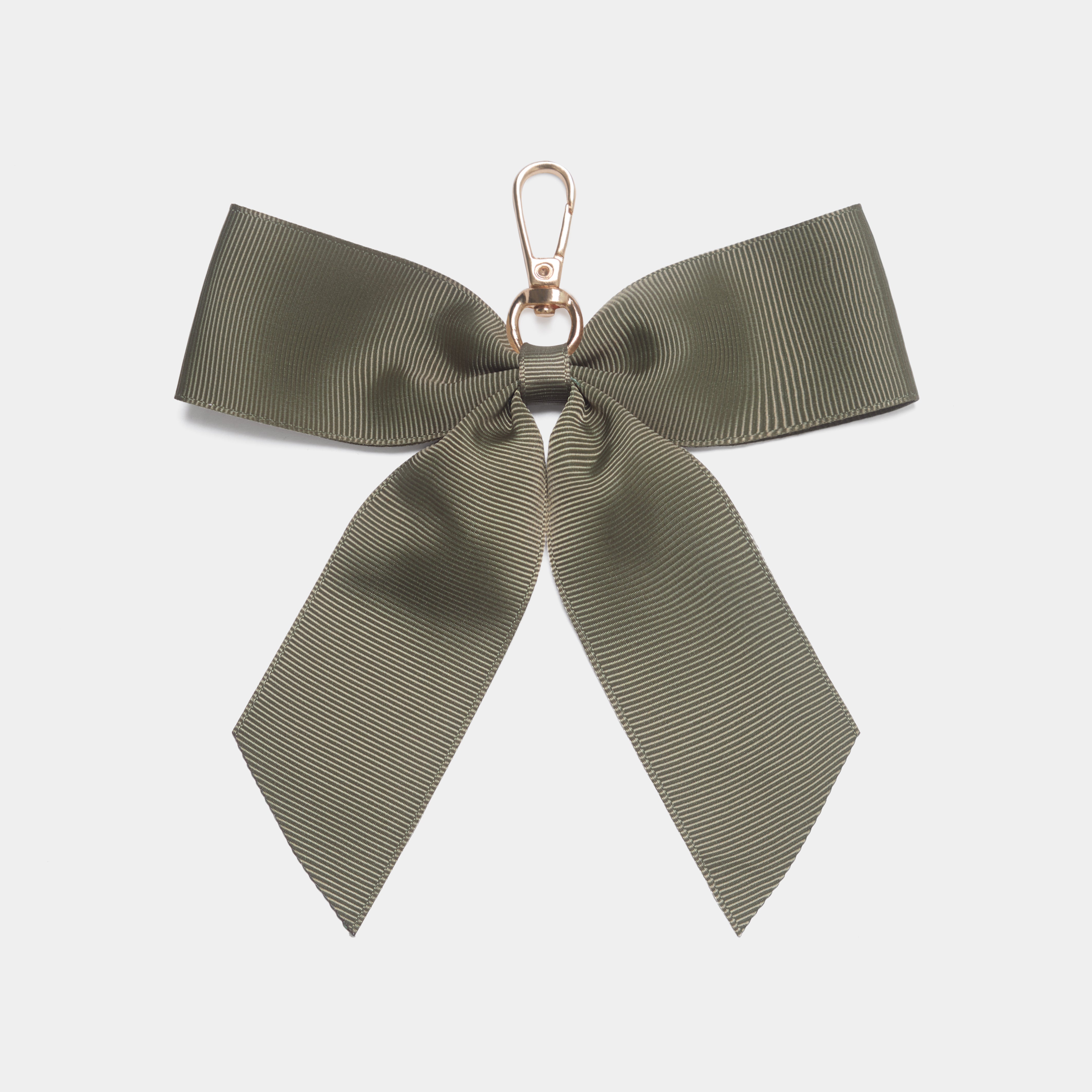 Signature Eloise Olive Green Bow Keyring