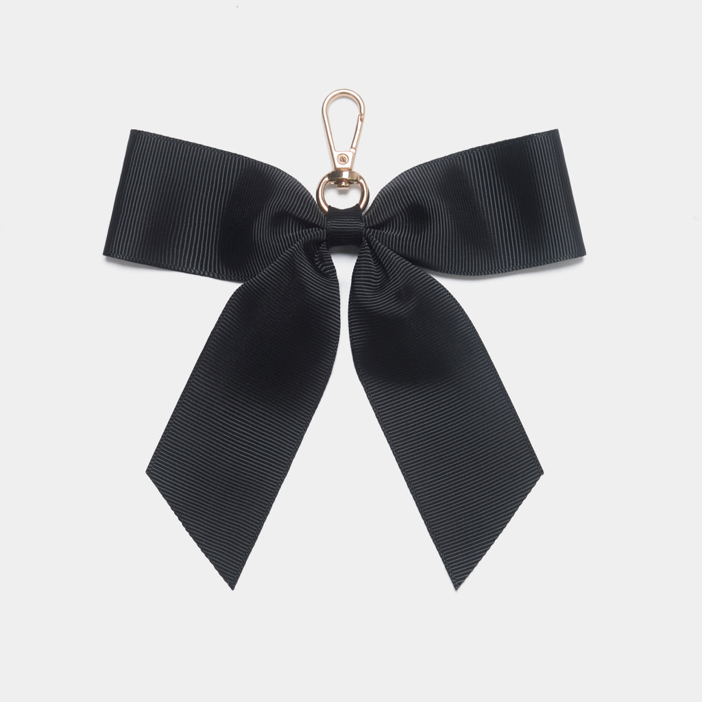Signature Eloise Black Bow Keyring