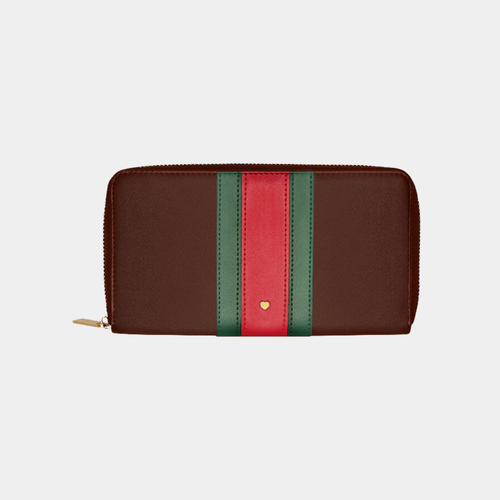 Brown Stripe Rowan long Purse - Johnny Loves Rosie - JLR London