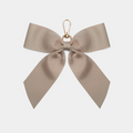 Signature Eloise Taupe Bow Keyring