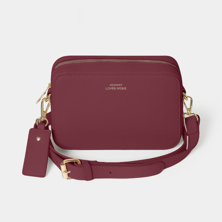 Carrie Crossbody Bag - Cherry Red