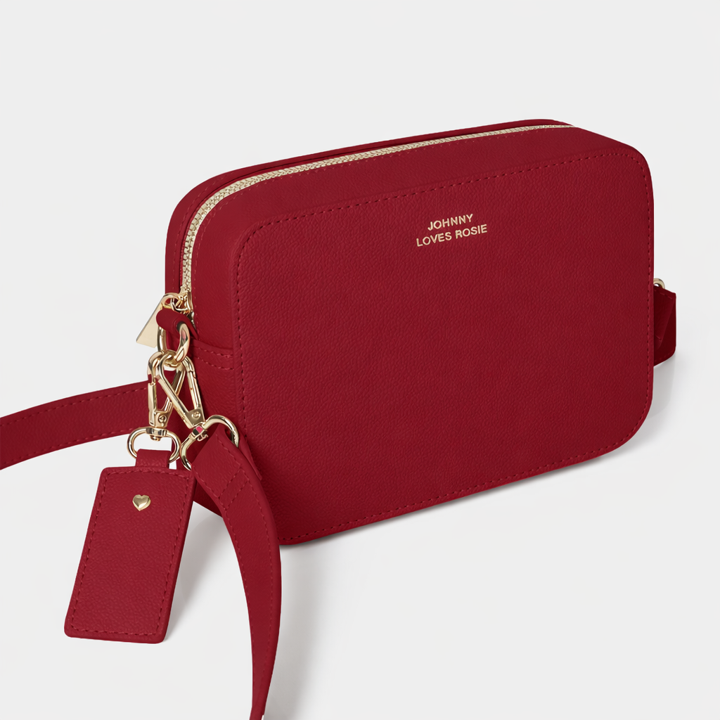 Carrie Crossbody Bag - Cherry Red