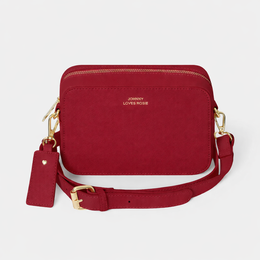 Carrie Crossbody Bag - Cherry Red