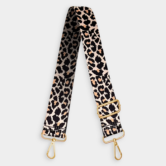 Brown Leopard Bag Strap