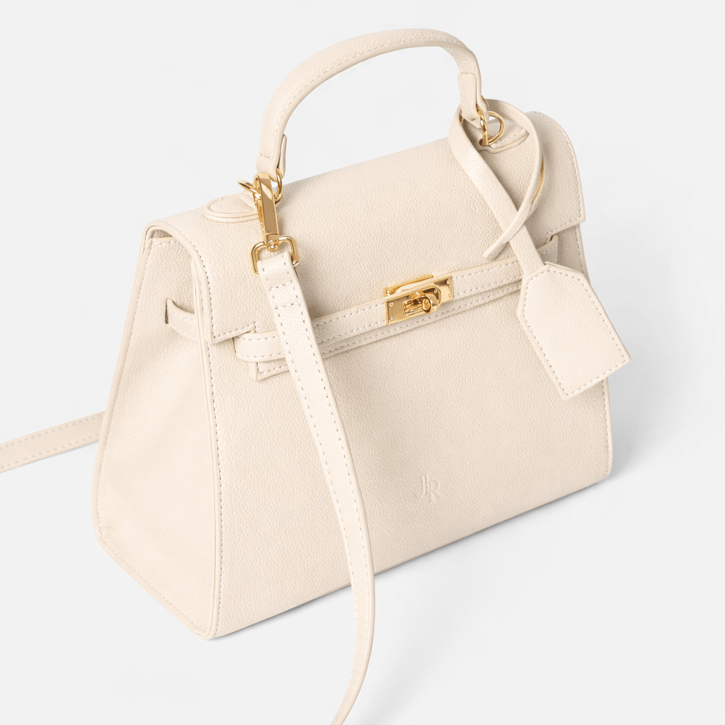 Richmond Top handle bag Ecru - JLR London