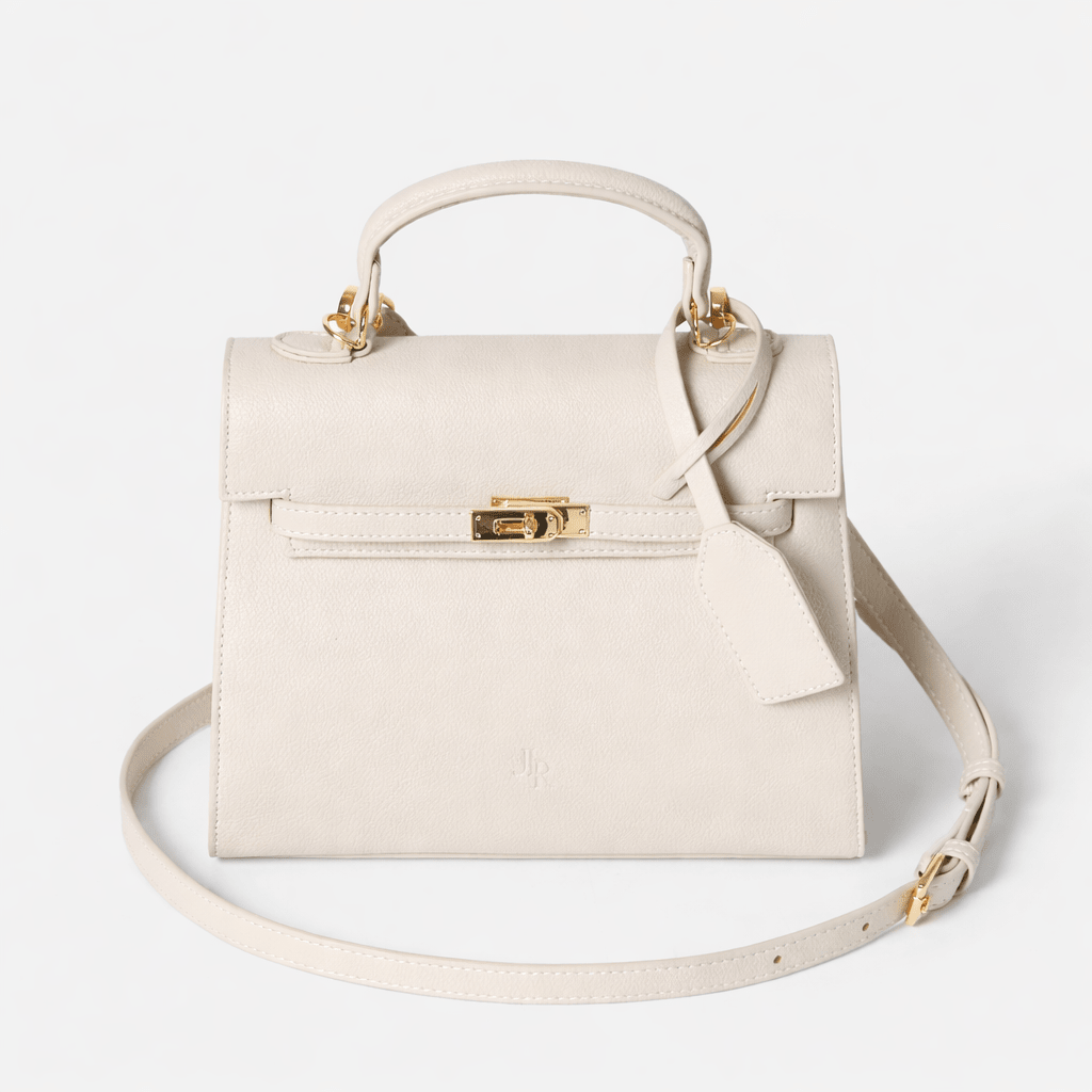 Richmond Top handle bag Ecru - JLR London