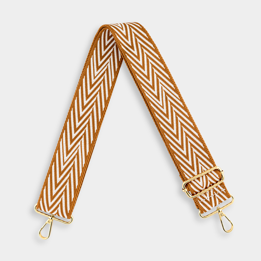 Light Brown Zig Zag Bag Strap