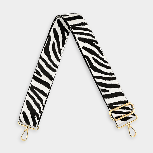 Zebra Print Bag Strap