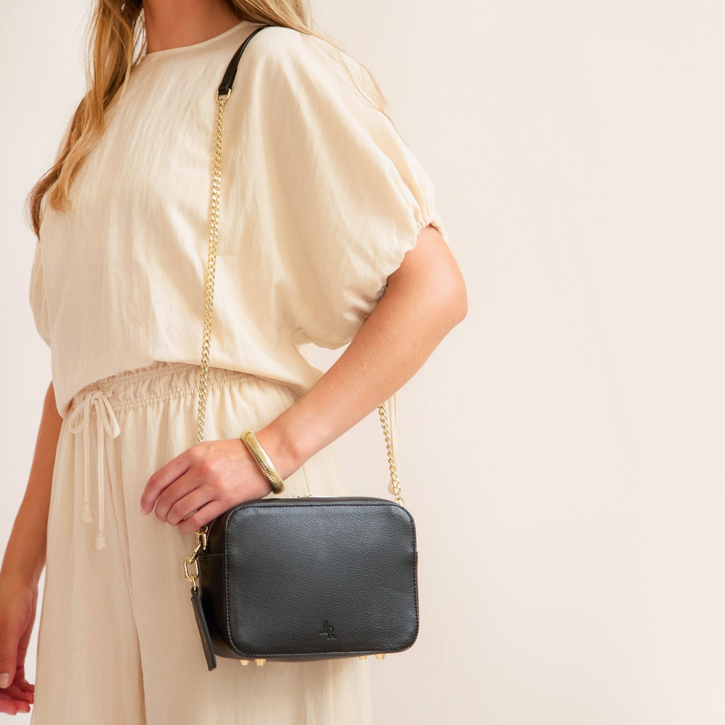 Marlow Crossbody Bag - Black - JLR London
