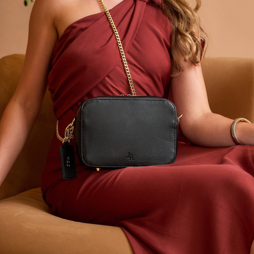 Marlow Crossbody Bag - Black - JLR London