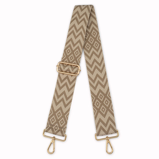 Beige Aztec Bag Strap
