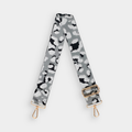 Grey Leopard Bag Strap