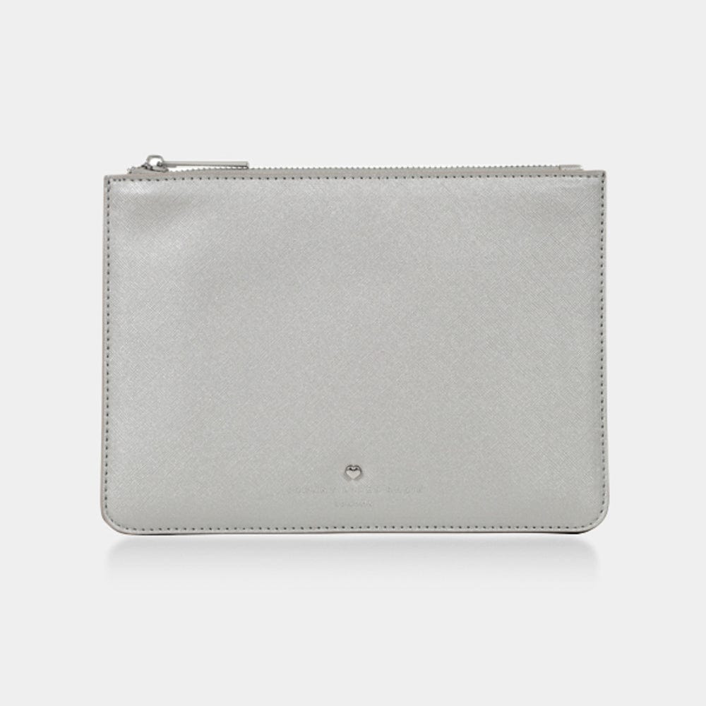 Silver James Medium Pouch - Johnny Loves Rosie - JLR London