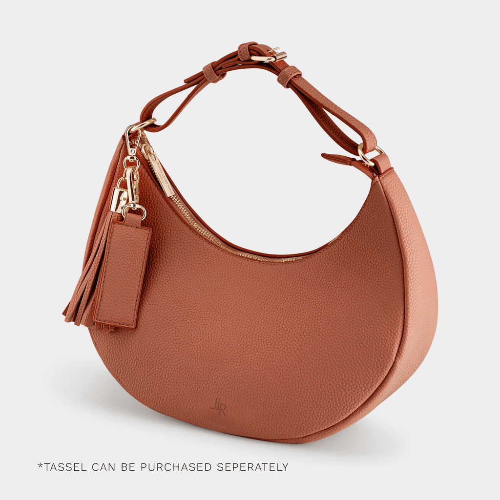 Rudy Midi Half Moon Bag - Tan - JLR London