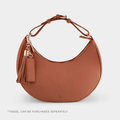 Rudy Midi Half Moon Bag - Tan - JLR London