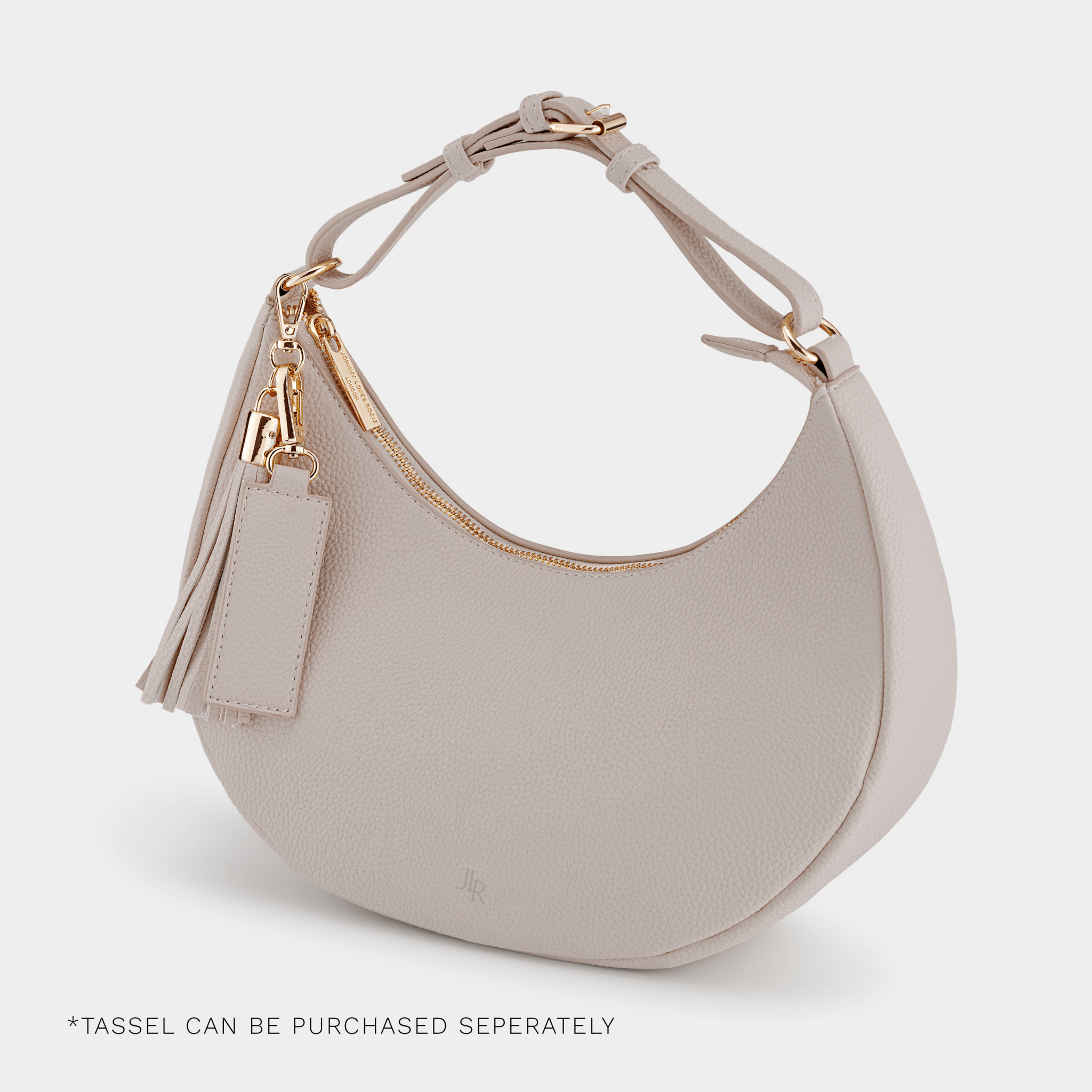 Rudy Midi Half Moon Bag - Taupe - JLR London