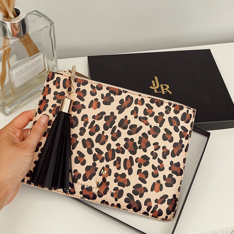 James Pouch Leopard print