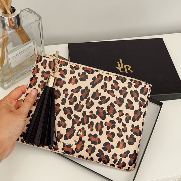 James Pouch Leopard print
